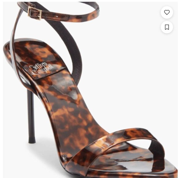 Jeffrey Campbell Shoes - Tortoise Blossmz Ankle Strap Satin Sandal Jeffrey Campbell SIZE 7- NWT